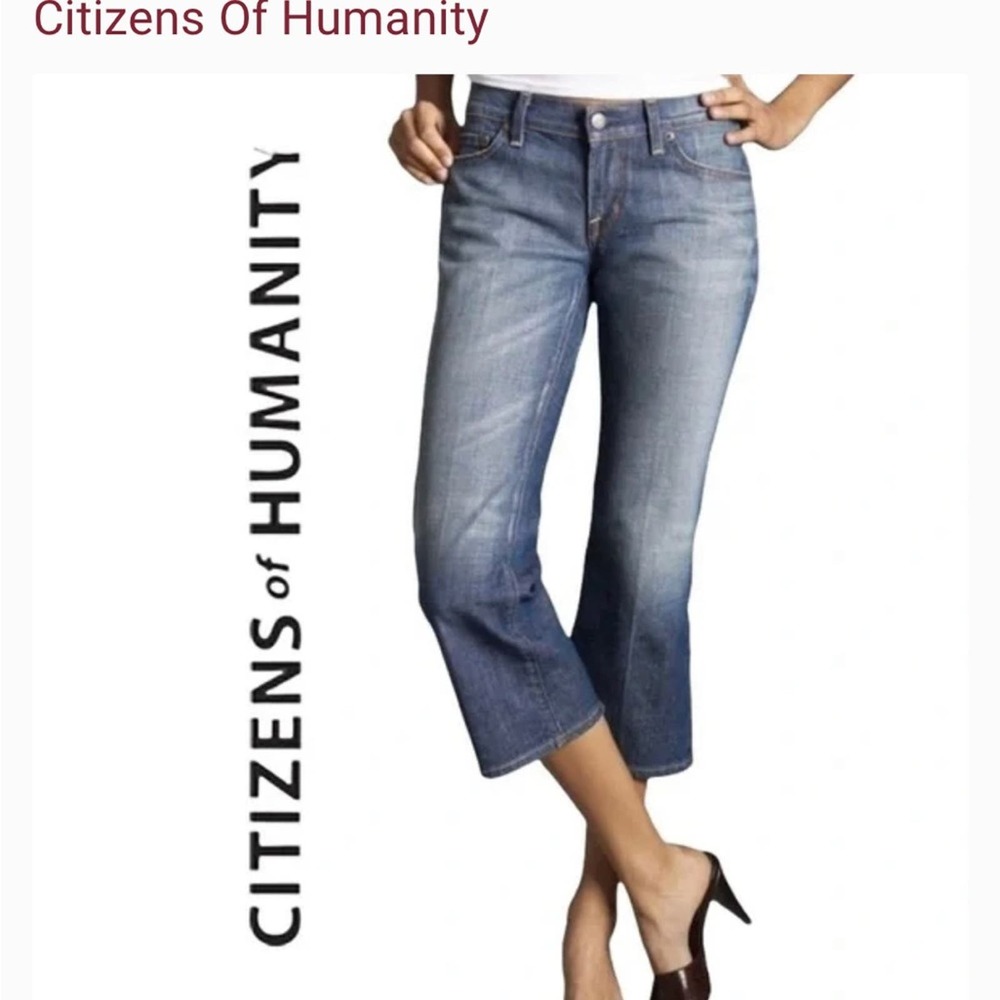 EUC Citizens of Humanity COH sz 27 Kelly Stretch #063 low waist cropped